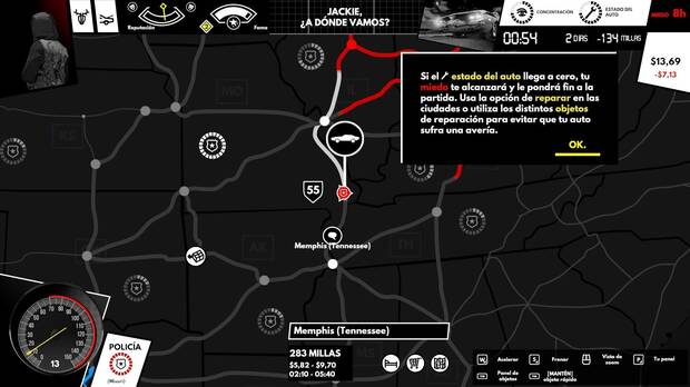 Podr�s elegir tu ruta y progresar por el mapa mientras el miedo avanza detr�s de ti. A veces, la ruta m�s larga te puede facilitar el progreso.