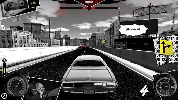 Carreras, persecuciones... Hay varios eventos que nos llevan a un minijuego de conducci�n arcade que aporta el 'gameplay' en esta aventura.