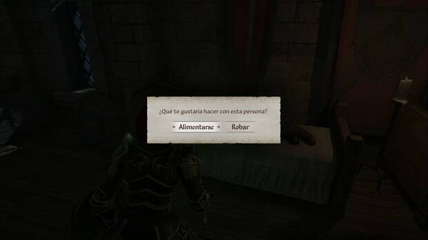 The Elder Scrolls IV: Oblivion Remastered - Vampirismo, menú contextual para alimentarte como vampiro