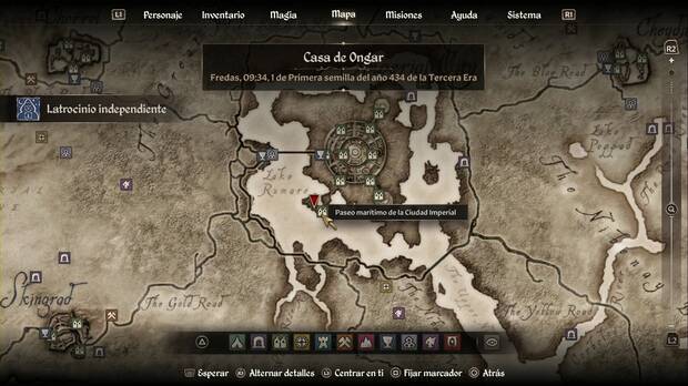 The Elder Scrolls IV: Oblivion Remastered - Gremio de ladrones: ubicación de Armand en el Jardín de Draeloth