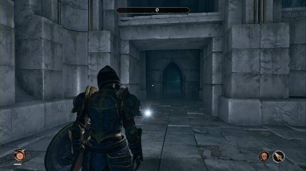 The Elder Scrolls IV: Oblivion Remastered - Miscarcand, arco bajo la pasarela de Miscarcand