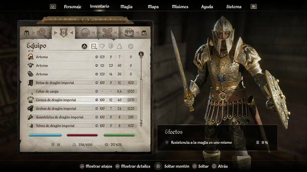 The Elder Scrolls IV: Oblivion Remastered - Armadura de dragón imperial