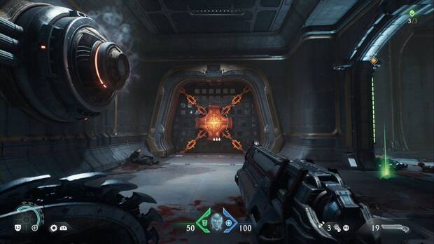 DOOM The Dark Ages - Hebeth: puerta sellada con metal candente