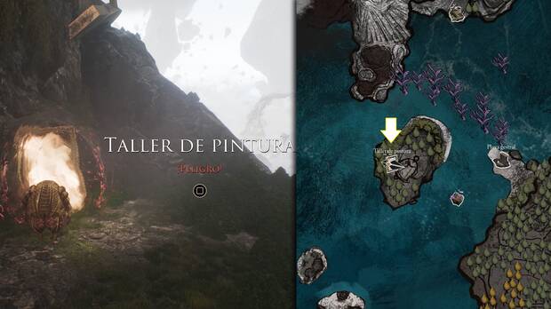 Clair Obscur: Expedition 33 - Localización de la entrada nº 1 al Taller de pintura