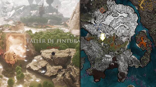 Clair Obscur: Expedition 33 - Localización de la entrada nº 2 al Taller de pintura