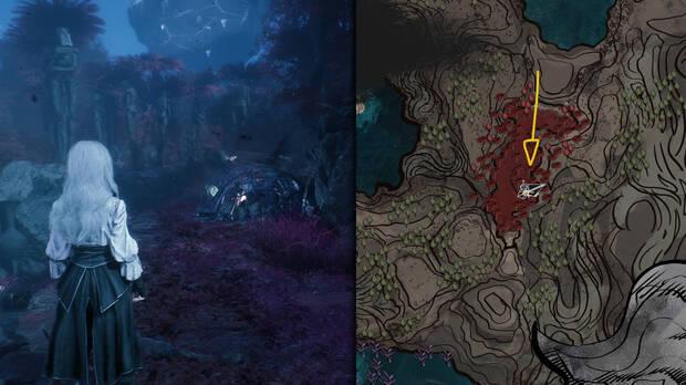 Clair Obscur: Expedition 33 - Localización de la jaula de pintura de Santuario de la noche eterna