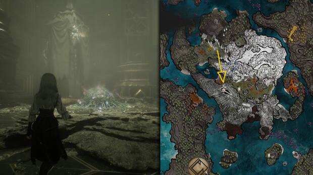 Clair Obscur: Expedition 33 - Localización de la jaula de pintura de Mansión voladora 2