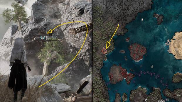 Clair Obscur: Expedition 33 - Localización del jefe secreto Brasero cromático
