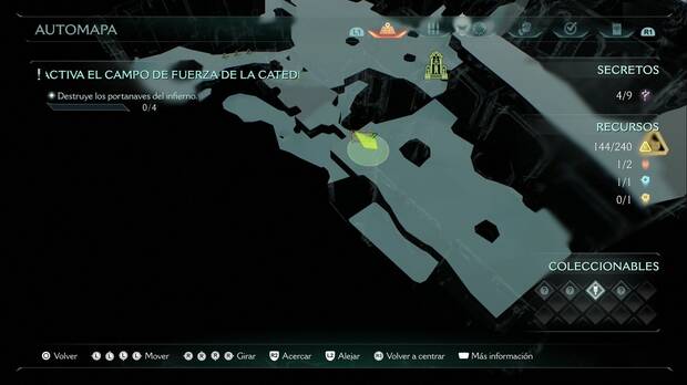 DOOM: The Dark Ages - Ciudad Santa de Aratum, cofre con 50 piezas de oro en la plaza de los supervivientes