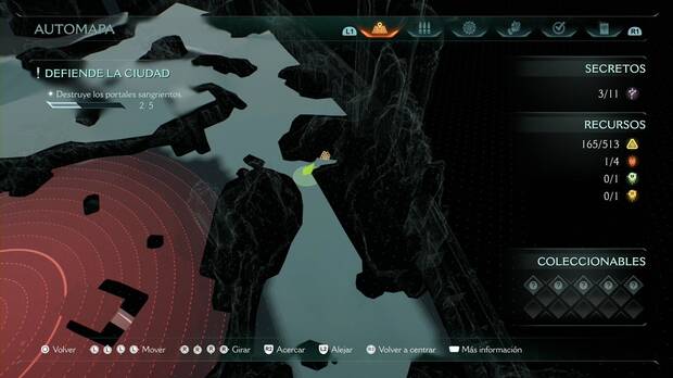DOOM: The Dark Ages - Asedio: parte 1, piezas de oro en el borde del mapa