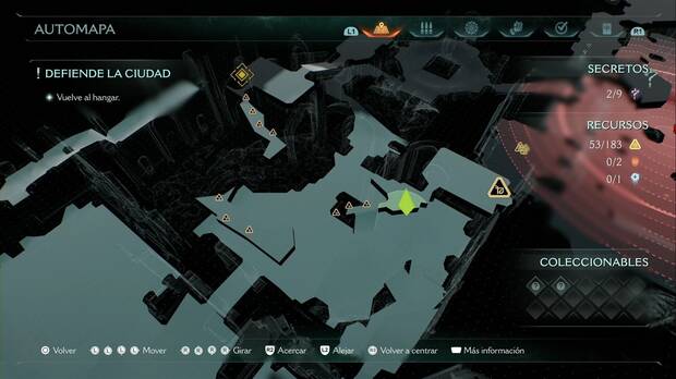 DOOM: The Dark Ages - Asedio: parte 2, piezas de oro en la sala de los escombros junto al gran salón