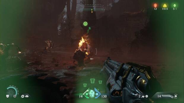 DOOM: The Dark Ages - Bosque Abisal, jinete de pinky especial en la zona de combate