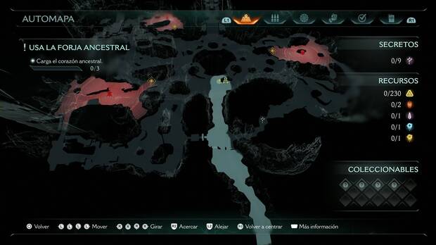 DOOM: The Dark Ages - Forja Ancestral, ubicación del Santuario Centinela en el centro del mapa