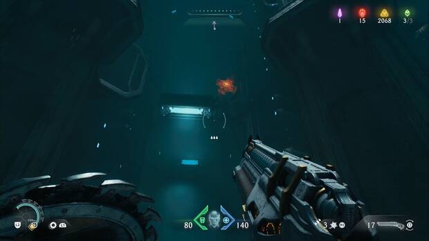 DOOM: The Dark Ages - Forja Ancestral, punto de cierre de metal rojo en las plataformas finales