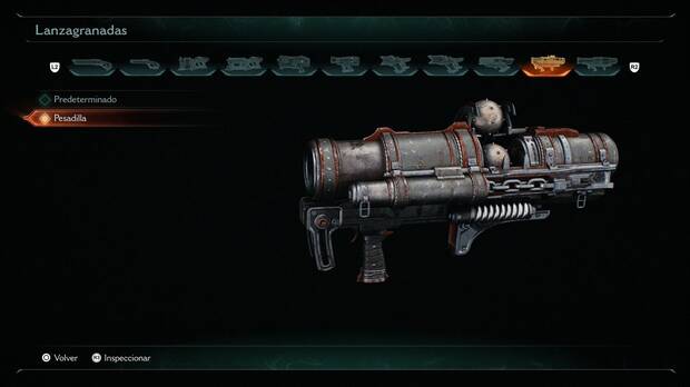 DOOM: The Dark Ages - Diseños de armas, Pesadilla (Lanzagranadas)