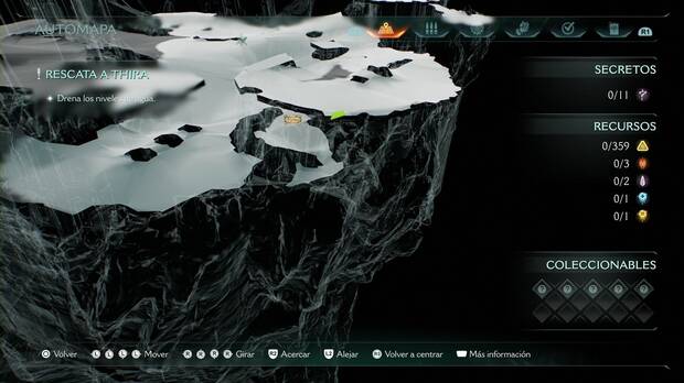 DOOM: The Dark Ages - Aguja de Nerathul, cofre con piezas de oro en los acantilados
