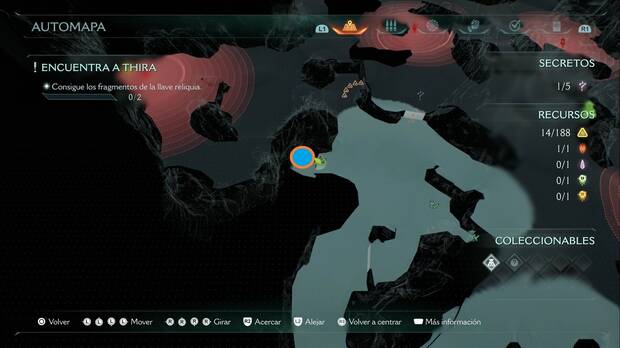 DOOM: The Dark Ages - Ciénagas de Kar'Thul, segunda estatua de lobo en la esquina suroeste del mapa