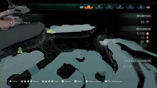 DOOM: The Dark Ages - Vientre de la bestia, cofre de oro junto al segundo objetivo