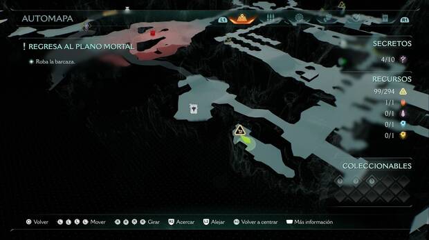 DOOM: The Dark Ages - Muelle de almas, piezas de oro en el camino y entrada del códice a tu izquierda