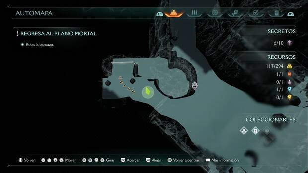 DOOM: The Dark Ages - Muelle de almas, piezas de oro tras un muro en una de las zonas de combate