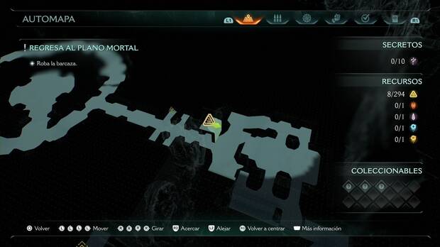 DOOM: The Dark Ages - Muelle de almas, piezas de oro sobre el pasillo de los proyectiles