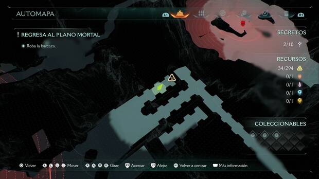 DOOM: The Dark Ages - Muelle de almas, piezas de oro al final del segundo pasillo con barreras