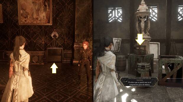 Clair Obscur: Expedition 33 - Localización del disco de música Nocturna a una máscara de tristeza