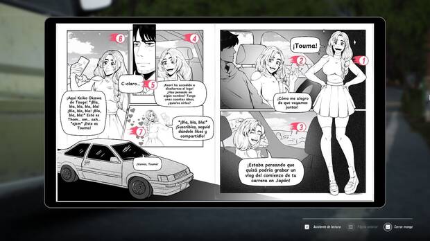 No es la manera más atractiva para contar la historia, pero el manga tiene sentido en esta aventura que transcurre en Japón.