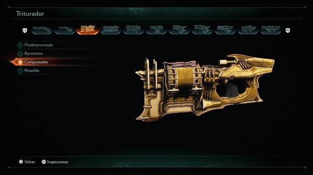 DOOM: The Dark Ages - Dominio de armas, diseño Conquistador para Triturador