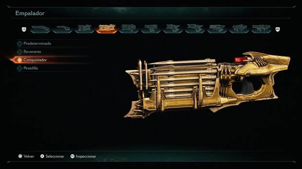 DOOM: The Dark Ages - Dominio de armas, diseño Conquistador para Empalador