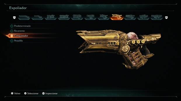 DOOM: The Dark Ages - Dominio de armas, diseño Conquistador para Expoliador