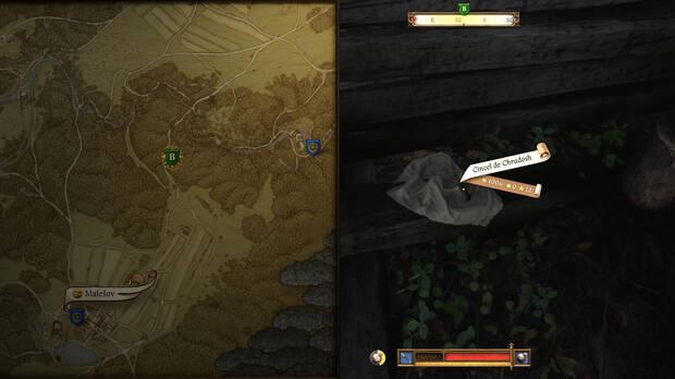 Kingdom Come: Deliverance 2 - Ubicación de la choza y el cincel de Chrudosh en la misión Inauguración