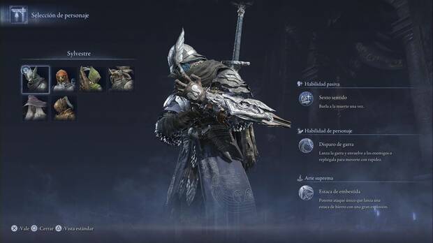 Elden Ring Nightreign - Ficha ingame de Sylvestre
