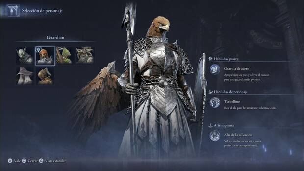 Elden Ring Nightreign - Ficha ingame de Guardián