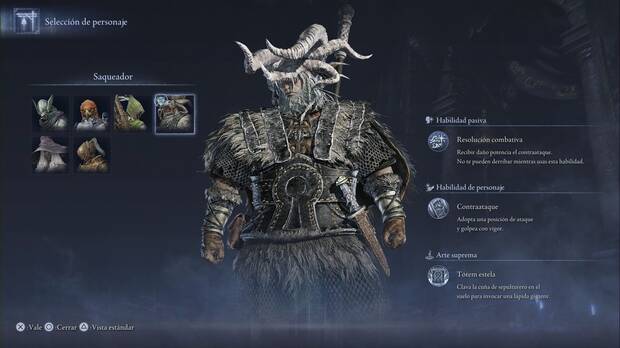 Elden Ring Nightreign - Ficha ingame de Saqueador