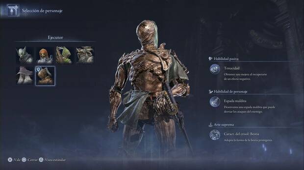 Elden Ring Nightreign - Ficha ingame del Ejecutor