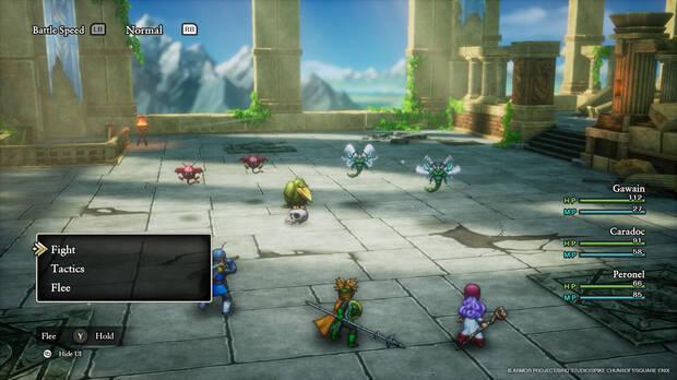 El paso de Dragon Quest I a Dragon Quest II fue notable, y lo podremos comprobar con batallas m�s multitudinarias.