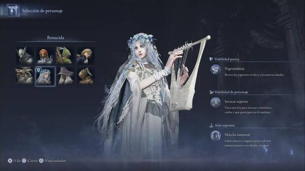 Elden Ring Nightreign - Ficha ingame de la Renacida
