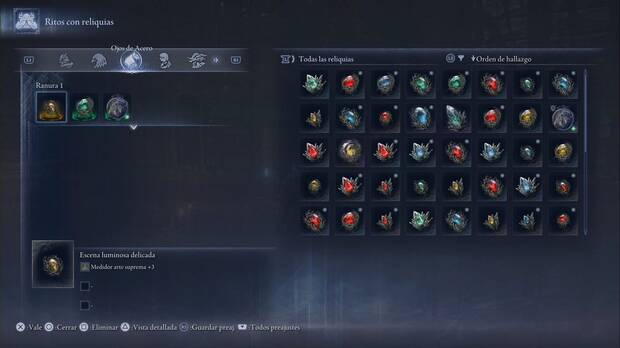 Elden Ring Nightreign - Cmo se desarrolla una partida y a qu juegos se parece: men de seleccin de reliquias