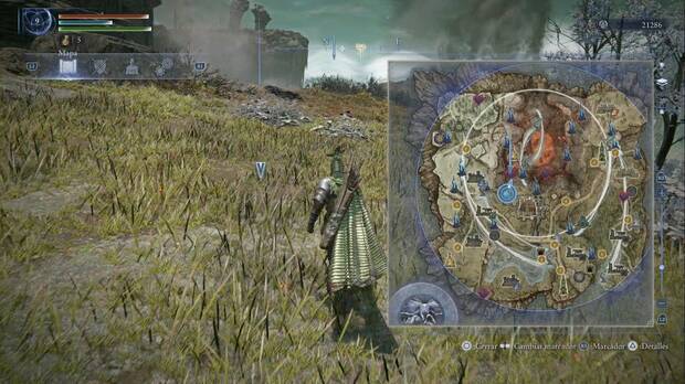 Elden Ring Nightreign - Cmo se desarrolla una partida y a qu juegos se parece: iconos del mapa en el Da 2