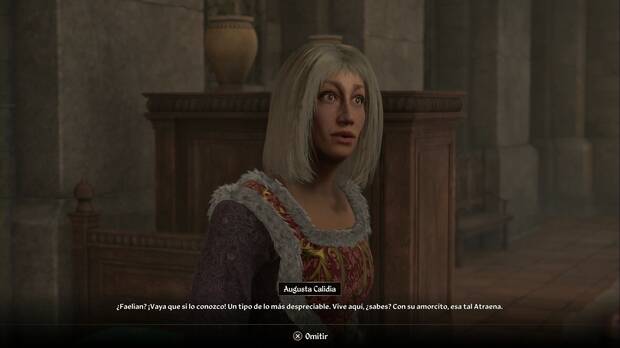 The Elder Scrolls IV: Oblivion Remastered - El errante solitario, Augusta habla de Faelian
