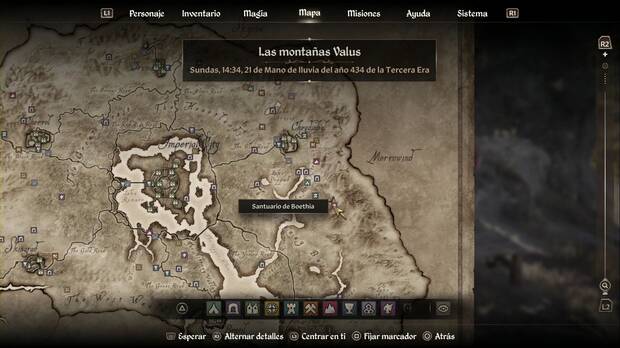 The Elder Scrolls IV: Oblivion Remastered - Boethia: ubicación del santuario de Boethia