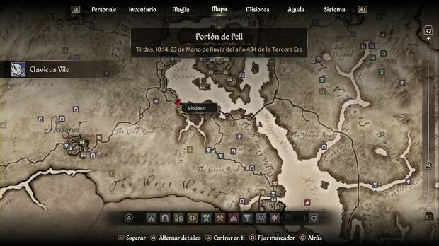 The Elder Scrolls IV: Oblivion Remastered - Clavicus Vile, ubicación de Vindasel