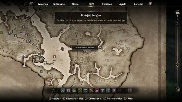 The Elder Scrolls IV: Oblivion Remastered - Peryite, ubicación del Santuaro de Peryite
