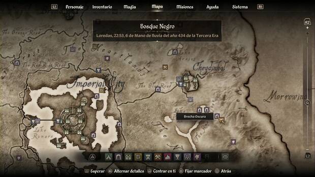 The Elder Scrolls IV: Oblivion Remastered - Vaermina, ubicación de la Brecha Oscura