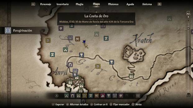The Elder Scrolls IV: Oblivion Remastered - Peregrinaje, ubicación de la ermita de Arkay