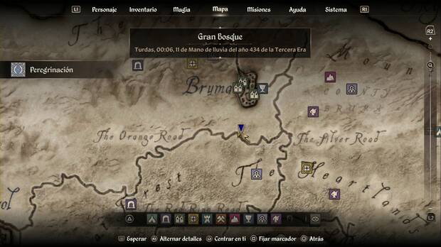 The Elder Scrolls IV: Oblivion Remastered - Peregrinaje, ubicación de la ermita de Akatosh