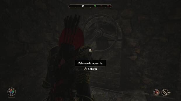 The Elder Scrolls IV: Oblivion Remastered - La batalla por el castillo de Kvatch, palanca de la puerta del castillo de Kvatch