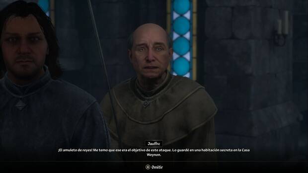The Elder Scrolls IV: Oblivion Remastered - Priorato Weynon, Jauffre quiere ir a asegurarse de que el Amuleto de reyes está a salvo