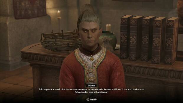 The Elder Scrolls IV: Oblivion - El sendero del Amanecer, Gwinas revela que iba a reunirse con un miembro del Amanecer Mítico